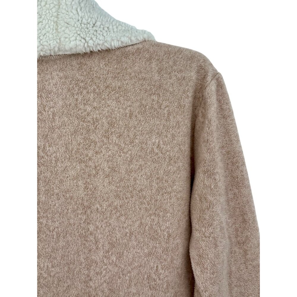 Jaclyn Intimates Shearling Trim Open Front Cozy Cardigan • Loungewear Soft Girl - Picture 7 of 16